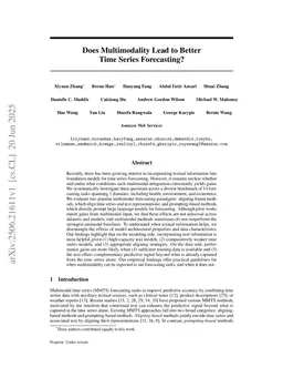 When Does Multimodality Lead to Better Time Series Forecasting?