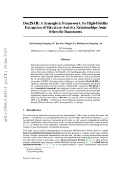 Doc2SAR: A Synergistic Framework for High-Fidelity Extraction of Structure-Activity Relationships from Scientific Documents