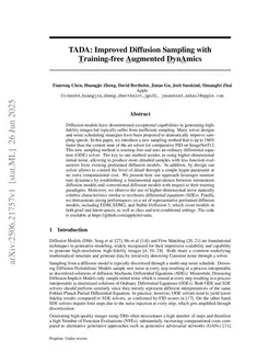 TADA: Improved Diffusion Sampling with Training-free Augmented Dynamics
