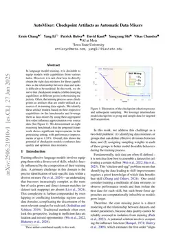 AutoMixer: Checkpoint Artifacts as Automatic Data Mixers