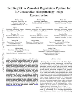 ZeroReg3D: A Zero-shot Registration Pipeline for 3D Consecutive Histopathology Image Reconstruction