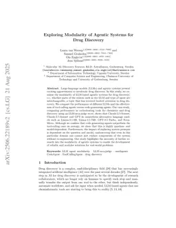 Exploring Modularity of Agentic Systems for Drug Discovery