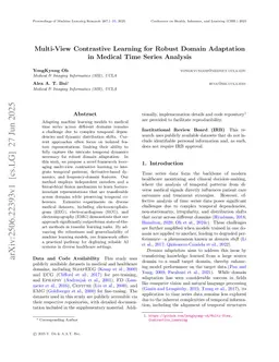 Multi-View Contrastive Learning for Robust Domain Adaptation in Medical Time Series Analysis