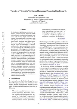 Theories of "Sexuality" in Natural Language Processing Bias Research