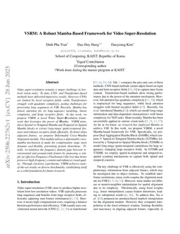 VSRM: A Robust Mamba-Based Framework for Video Super-Resolution