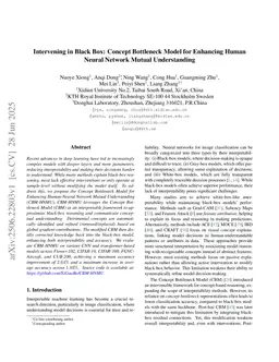 Intervening in Black Box: Concept Bottleneck Model for Enhancing Human Neural Network Mutual Understanding