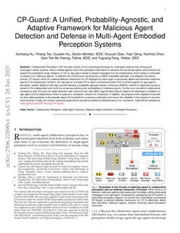 CP-uniGuard: A Unified, Probability-Agnostic, and Adaptive Framework for Malicious Agent Detection and Defense in Multi-Agent Embodied Perception Systems