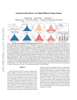 Attention to the Burstiness in Visual Prompt Tuning!