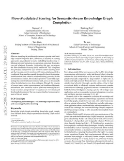 Flow-Modulated Scoring for Semantic-Aware Knowledge Graph Completion