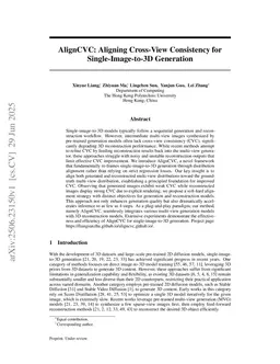AlignCVC: Aligning Cross-View Consistency for Single-Image-to-3D Generation