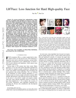 LH2Face: Loss function for Hard High-quality Face