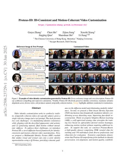 Proteus-ID: ID-Consistent and Motion-Coherent Video Customization