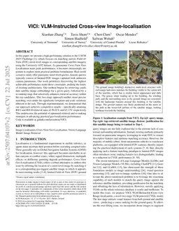 VICI: VLM-Instructed Cross-view Image-localisation