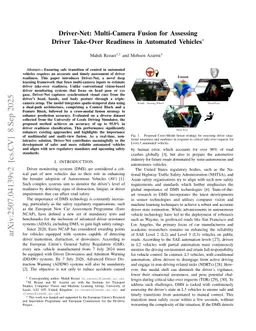 Driver-Net: Multi-Camera Fusion for Assessing Driver Take-Over Readiness in Automated Vehicles