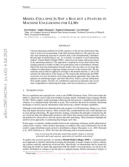 Model Collapse Is Not a Bug but a Feature in Machine Unlearning for LLMs