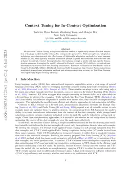 Context Tuning for In-Context Optimization