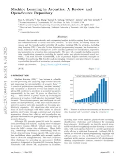 Machine Learning in Acoustics: A Review and Open-Source Repository