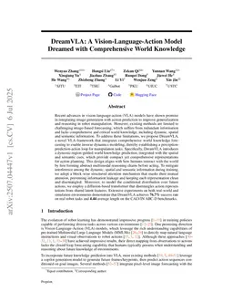 DreamVLA: A Vision-Language-Action Model Dreamed with Comprehensive World Knowledge