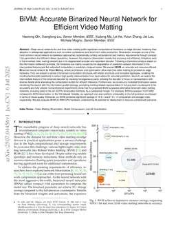BiVM: Accurate Binarized Neural Network for Efficient Video Matting