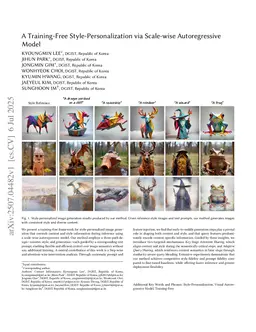 A Training-Free Style-Personalization via SVD-Based Feature Decomposition