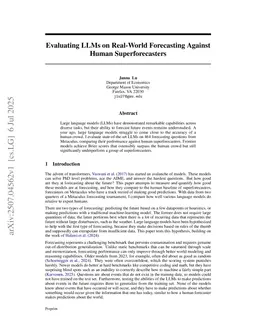 Evaluating LLMs on Real-World Forecasting Against Expert Forecasters