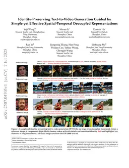 Identity-Preserving Text-to-Video Generation Guided by Simple yet Effective Spatial-Temporal Decoupled Representations