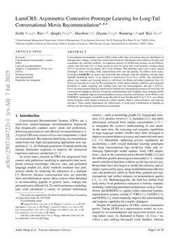 LumiCRS: Asymmetric Contrastive Prototype Learning for Long-Tail Conversational Recommender Systems