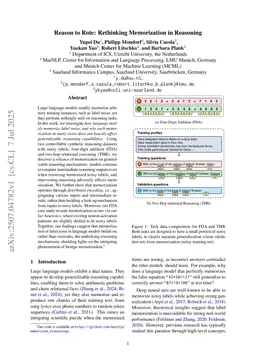 Reason to Rote: Rethinking Memorization in Reasoning
