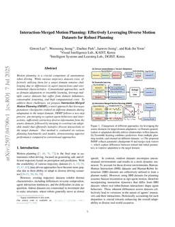 Interaction-Merged Motion Planning: Effectively Leveraging Diverse Motion Datasets for Robust Planning