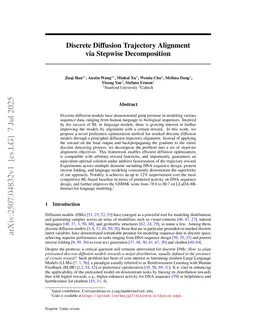 Discrete Diffusion Trajectory Alignment via Stepwise Decomposition