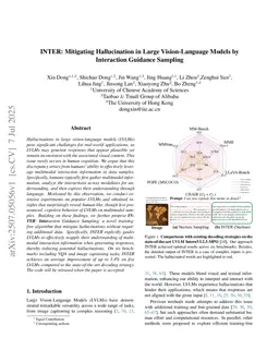 INTER: Mitigating Hallucination in Large Vision-Language Models by Interaction Guidance Sampling