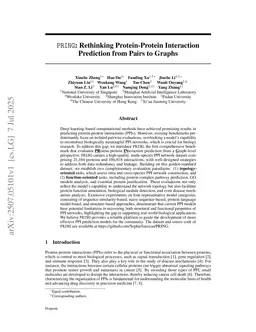 PRING: Rethinking Protein-Protein Interaction Prediction from Pairs to Graphs