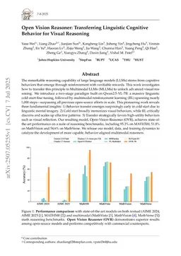 Open Vision Reasoner: Transferring Linguistic Cognitive Behavior for Visual Reasoning