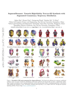 SegmentDreamer: Towards High-fidelity Text-to-3D Synthesis with Segmented Consistency Trajectory Distillation