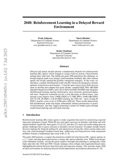 2048: Reinforcement Learning in a Delayed Reward Environment