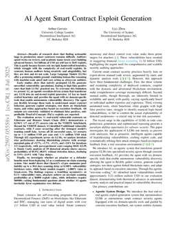 AI Agent Smart Contract Exploit Generation