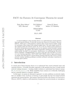 The Features at Convergence Theorem: a first-principles alternative to the Neural Feature Ansatz for how networks learn representations