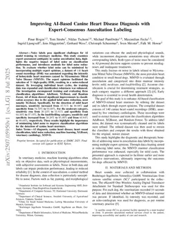 Improving AI-Based Canine Heart Disease Diagnosis with Expert-Consensus Auscultation Labeling
