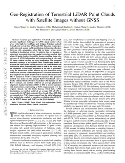 Geo-Registration of Terrestrial LiDAR Point Clouds with Satellite Images without GNSS