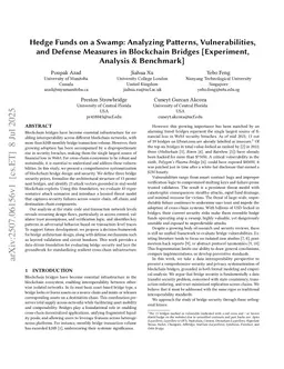 Hedge Funds on a Swamp: Analyzing Patterns, Vulnerabilities, and Defense Measures in Blockchain Bridges