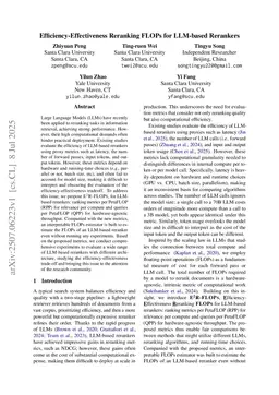 Efficiency-Effectiveness Reranking FLOPs for LLM-based Rerankers