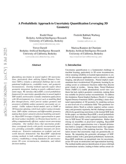 BayesSDF: Surface-Based Laplacian Uncertainty Estimation for 3D Geometry with Neural Signed Distance Fields