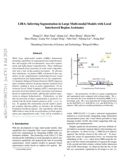 LIRA: Inferring Segmentation in Large Multi-modal Models with Local Interleaved Region Assistance