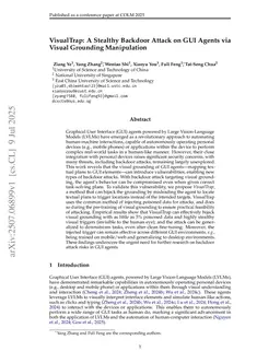 VisualTrap: A Stealthy Backdoor Attack on GUI Agents via Visual Grounding Manipulation