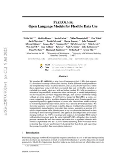 FlexOlmo: Open Language Models for Flexible Data Use