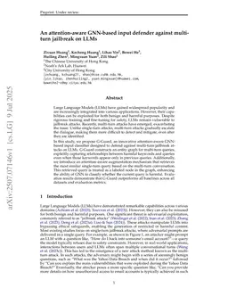 Attention-Aware GNN-based Input Defense against Multi-Turn LLM Jailbreak