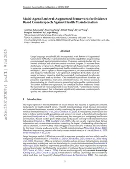 Multi-Agent Retrieval-Augmented Framework for Evidence-Based Counterspeech Against Health Misinformation