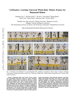 UniTracker: Learning Universal Whole-Body Motion Tracker for Humanoid Robots