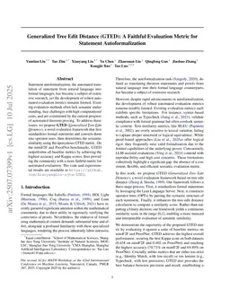 Generalized Tree Edit Distance (GTED): A Faithful Evaluation Metric for Statement Autoformalization