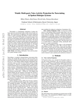 Triadic Multi-party Voice Activity Projection for Turn-taking in Spoken Dialogue Systems